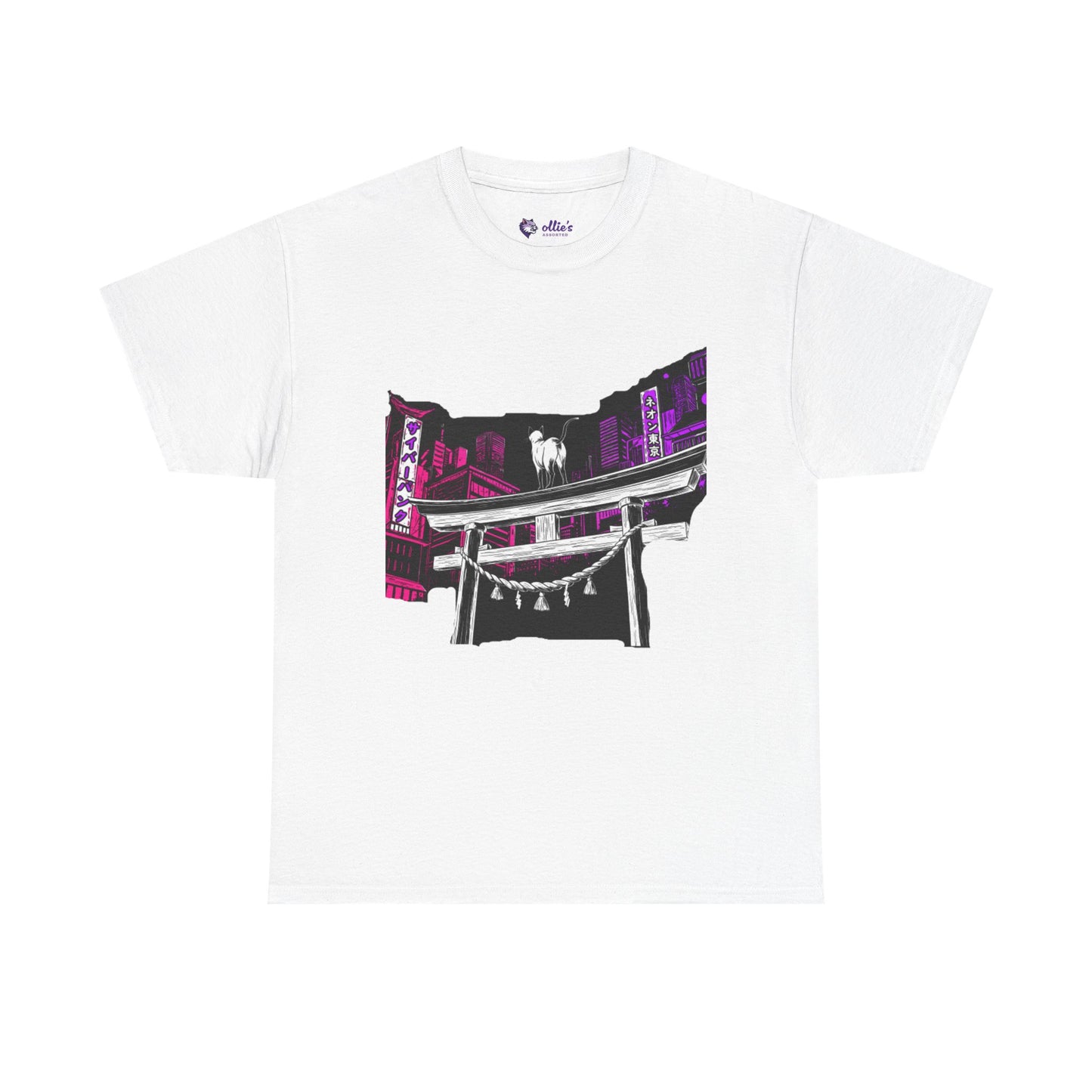 Tokyo cat T-shirt | Design on the Front