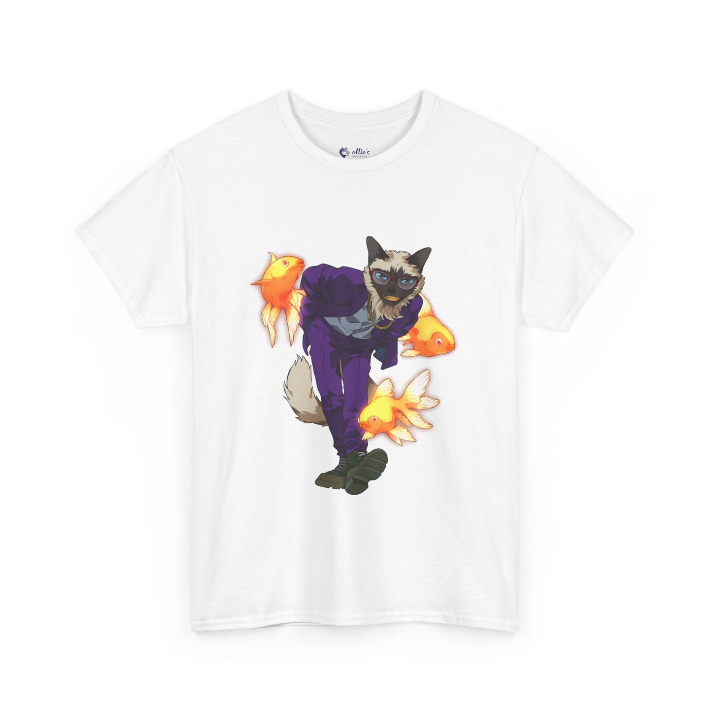 Cyber joker cat T-shirt | Design on the Front