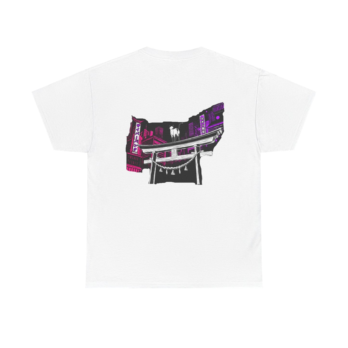Tokyo cat T-shirt | Design on the Back