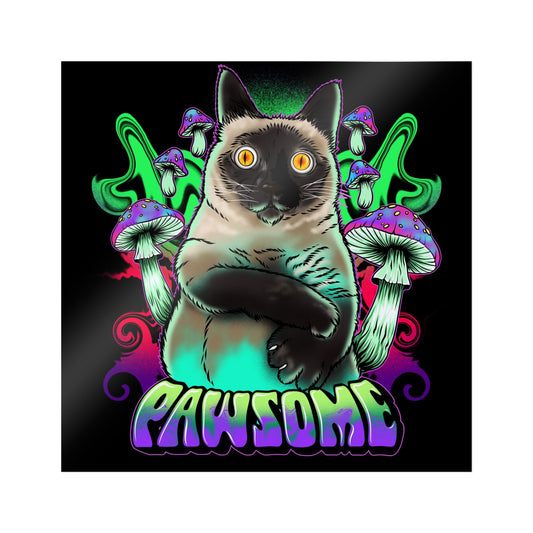 Pawsome Cat Sticker