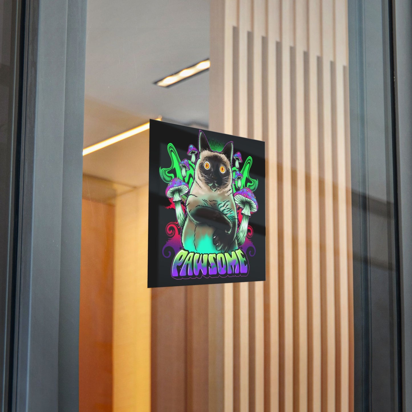 Pawsome Cat Sticker