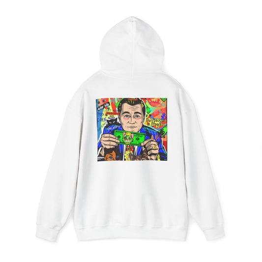 Cat of the Market Hoodie Back Design | Unisex Cat Lover Sweatshirt