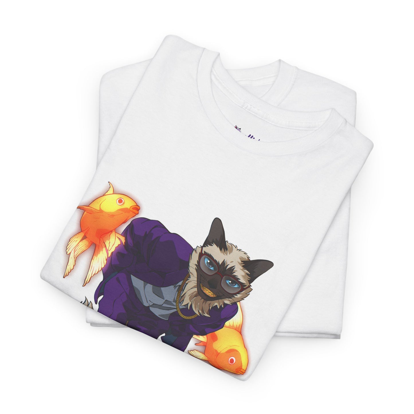Cyber joker cat T-shirt | Design on the Front