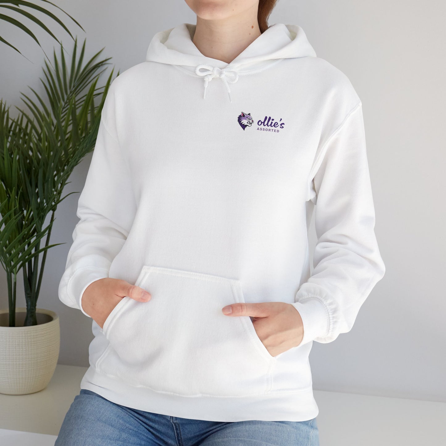 Cyber joker cat Hoodie | Design on the Back