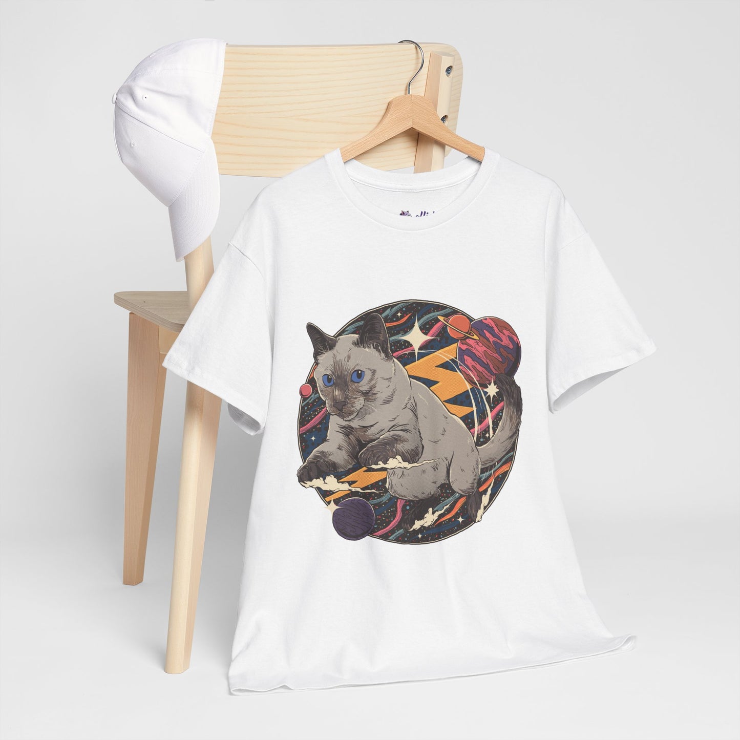 Galactic Cat T-shirt | Design on the Front