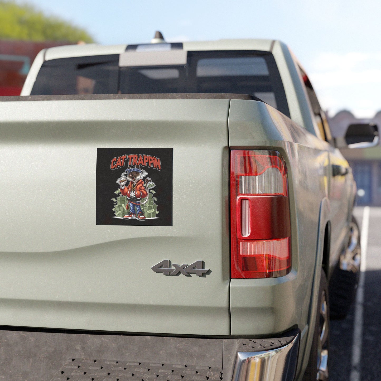 Cat Trappin’ Car Magnet | Durable Vinyl Cat Lover Car Accessory