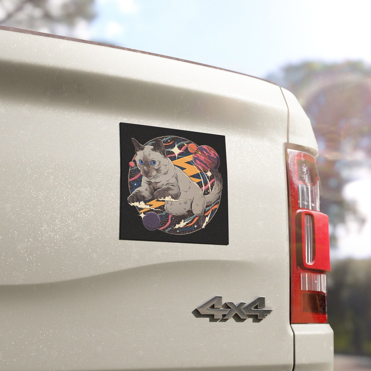 Cosmic Cat Car Magnet