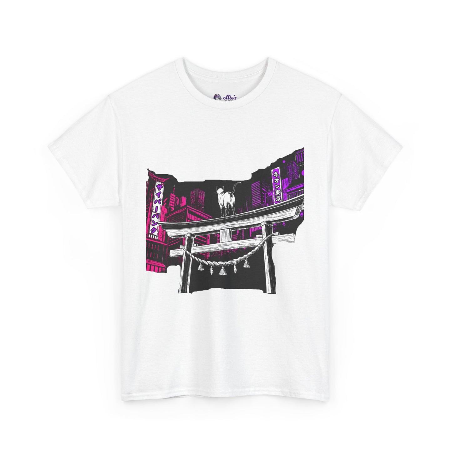 Tokyo cat T-shirt | Design on the Front