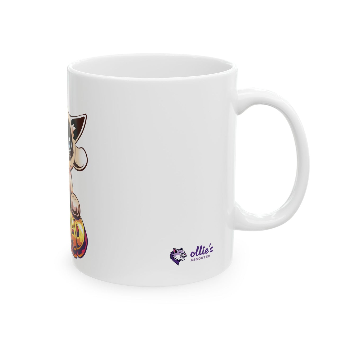 Cat Dad Ceramic Mug 11oz | Glossy Coffee Cup | Dishwasher-Safe Cat Lover Gift